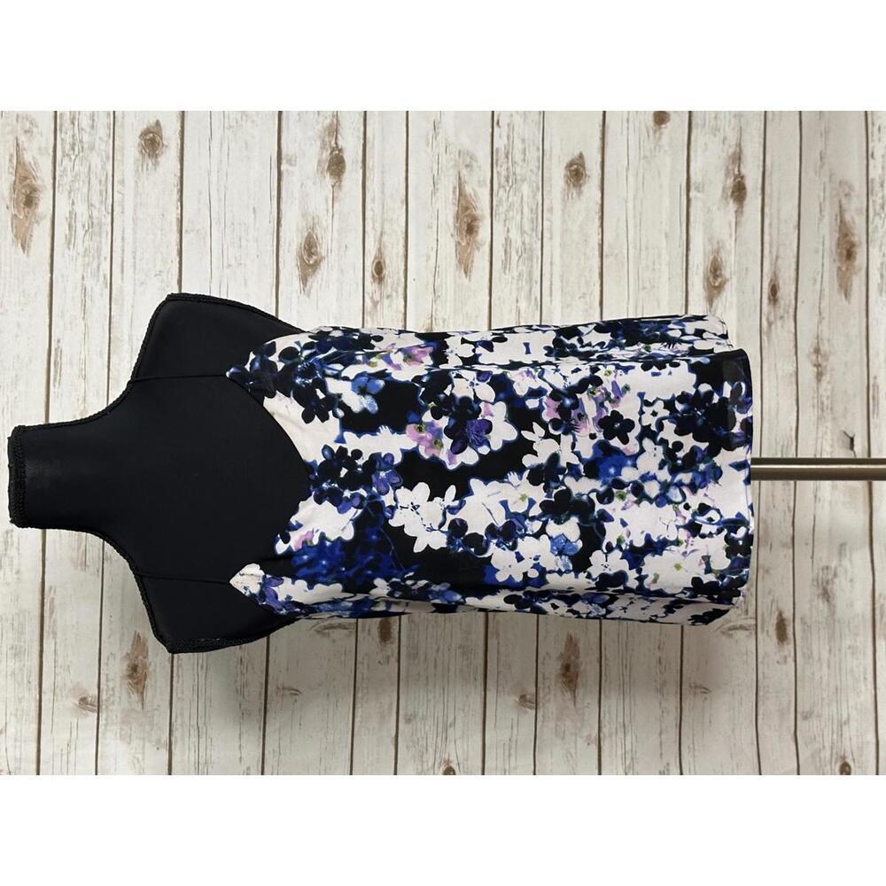 Express Multicolored Reversible Chiffon Floral Ca… - image 1